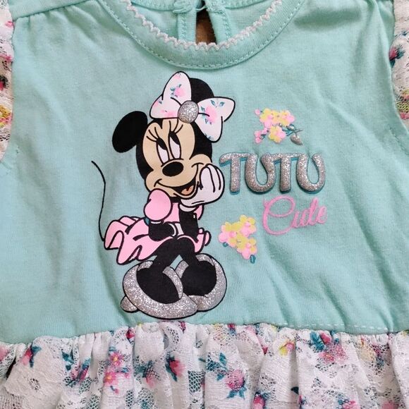 Disney dress 12 months tutu floral Minnie mouse Mickey mouse spring lace summer - Picture 2 of 8